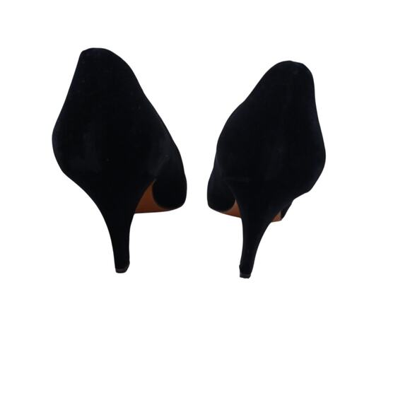 Yves Saint Laurent Black Velvet Jeweled Pointed Toe Heels Size 9.5 Party Vintage - Picture 12 of 16